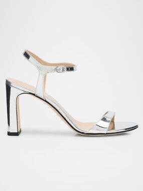 Stuart Weitzman Babette Metallic Ankle Strap